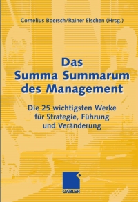 Cover image: Das Summa Summarum des Management 1st edition 9783834905192