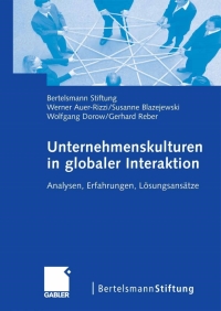 Cover image: Unternehmenskulturen in globaler Interaktion 9783834900524