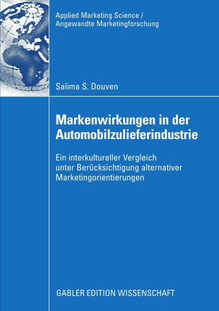 Cover image: Markenwirkungen in der Automobilzulieferindustrie 9783834914446