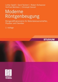 Cover image: Moderne Röntgenbeugung 2nd edition 9783835101661