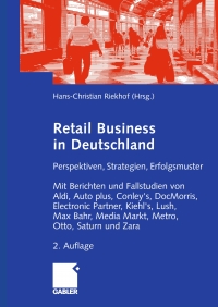 Cover image: Retail Business 2nd edition 9783834904492