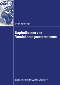 Omslagafbeelding: Kapitalkosten von Versicherungsunternehmen 9783834912992