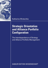 Cover image: Strategic Orientation and Alliance Portfolio Configuration 9783834917089