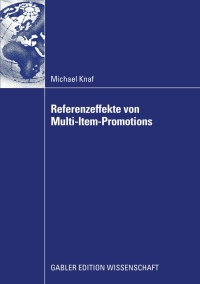 Cover image: Referenzeffekte von Multi-Item-Promotions 9783834916471