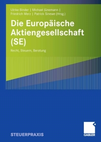 Cover image: Die Europäische Aktiengesellschaft (SE) 9783834904447