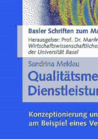Titelbild: Qualitätsmessung in Dienstleistungscentern 9783834903167