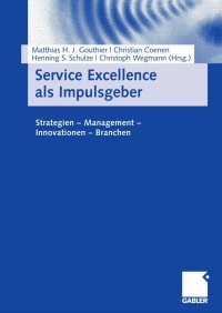 Cover image: Service Excellence als Impulsgeber 9783834906885