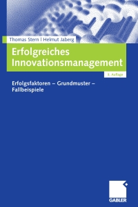 Cover image: Erfolgreiches Innovationsmanagement 3rd edition 9783834906502