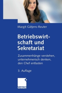 Imagen de portada: Betriebswirtschaft und Sekretariat 3rd edition 9783834906861