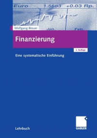 Cover image: Finanzierung 2nd edition 9783409229425