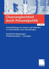 Cover image: Chancengleichheit durch Personalpolitik 5th edition 9783834904652