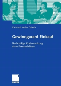 Cover image: Gewinngarant Einkauf 9783834905901