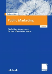 Imagen de portada: Public Marketing 2nd edition 9783834906854