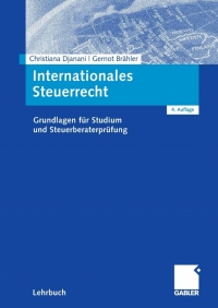 Imagen de portada: Internationales Steuerrecht 4th edition 9783834905703