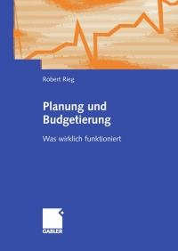 Imagen de portada: Planung und Budgetierung 9783834902900