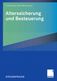 صورة الغلاف: Alterssicherung und Besteuerung 1st edition 9783834905086