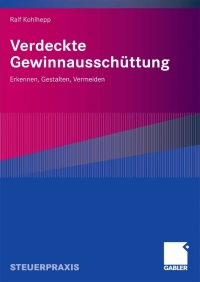 Cover image: Verdeckte Gewinnausschüttung 9783834905673