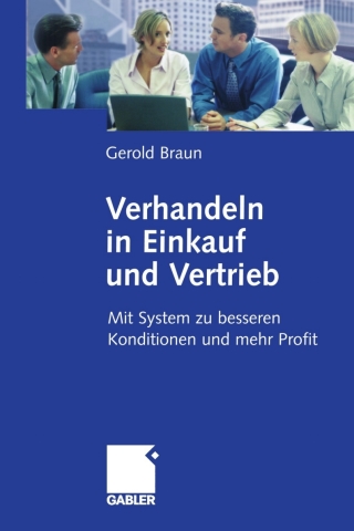 Cover image: Verhandeln in Einkauf und Vertrieb 9783834904959