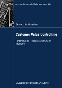 Cover image: Customer Value Controlling 9783834908834