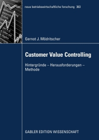 Titelbild: Customer Value Controlling 9783834908834