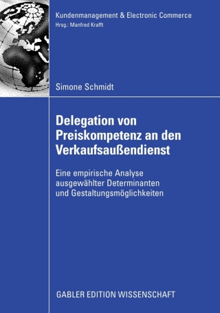Cover image: Delegation von Preiskompetenz an den Verkaufsaußendienst 9783834909589