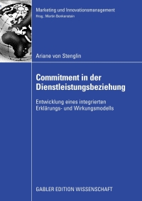 Cover image: Commitment in der Dienstleistungsbeziehung 9783834910387