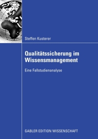 Cover image: Qualitätssicherung im Wissensmanagement 9783834911919