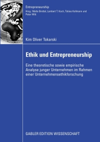 Cover image: Ethik und Entrepreneurship 9783834913135