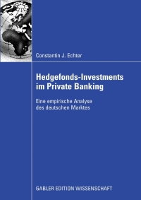 Cover image: Hedgefonds-Investments im Private Banking 9783834911483