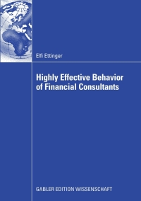 Cover image: Highly Effective Behavior of Financial Consultants 9783834912725