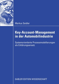 Imagen de portada: Key-Account-Management in der Automobilindustrie 9783834913432