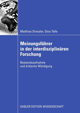 Cover image: Meinungsführer in der interdisziplinären Forschung 9783834914767