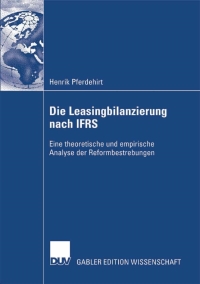 Cover image: Die Leasingbilanzierung nach IFRS 9783835008854