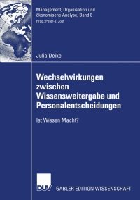 Cover image: Wechselwirkungen zwischen Wissensweitergabe und Personalentscheidungen 9783835008908