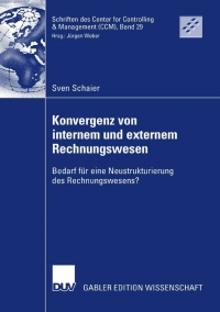 Cover image: Konvergenz von internem und externem Rechnungswesen 9783835008915