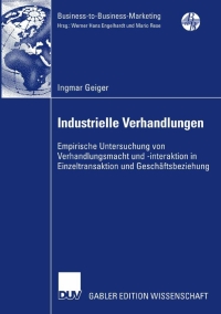 Cover image: Industrielle Verhandlungen 9783835009400