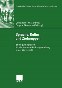 Cover image: Sprache, Kultur und Zielgruppen 9783835060920