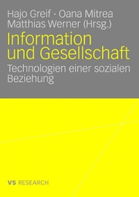 Cover image: Information und Gesellschaft 1st edition 9783835070073