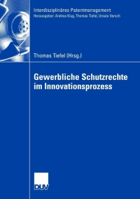 Imagen de portada: Gewerbliche Schutzrechte im Innovationsprozess 9783824408245