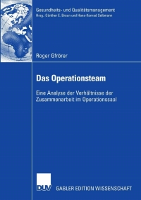 Omslagafbeelding: Das Operationsteam 9783835009219