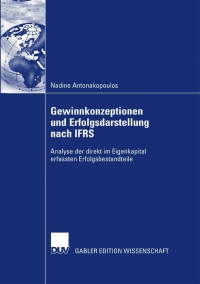 Cover image: Gewinnkonzeptionen und Erfolgsdarstellung nach IFRS 9783835009349