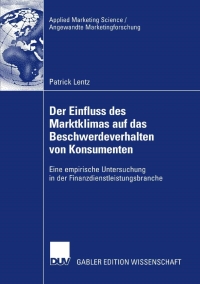 Cover image: Der Einfluss des Marktklimas auf das Beschwerdeverhalten von Konsumenten 9783835009523