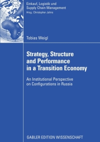 Cover image: Strategy, Structure and Performance in a Transition Economy 9783835008748