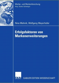 Omslagafbeelding: Erfolgsfaktoren von Markenerweiterungen 9783835004214