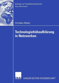 Imagen de portada: Technologiefrühaufklärung in Netzwerken 9783835004450