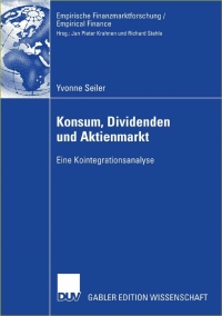 صورة الغلاف: Konsum, Dividenden und Aktienmarkt 9783835003095