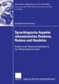 Cover image: Sprachlogische Aspekte rekonstruierten Denkens, Redens und Handelns 9783835001237
