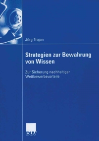 Titelbild: Strategien zur Bewahrung von Wissen 9783835001336