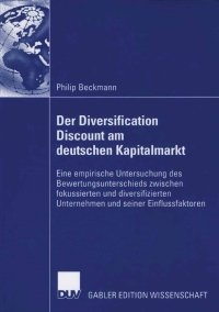 Cover image: Der Diversification Discount am deutschen Kapitalmarkt 9783835001756