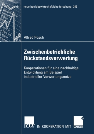 表紙画像: Zwischenbetriebliche Rückstandsverwertung 1st edition 9783835002043